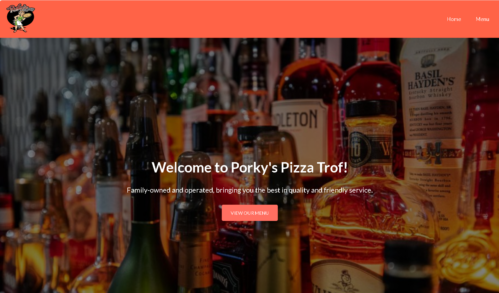 Porkys Pizza Trof Website